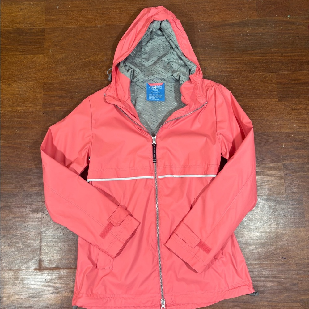 Women's coral Charles river Hooded Jacket